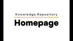 Knowledge Repository | Homepage