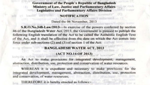 Water Act 2013